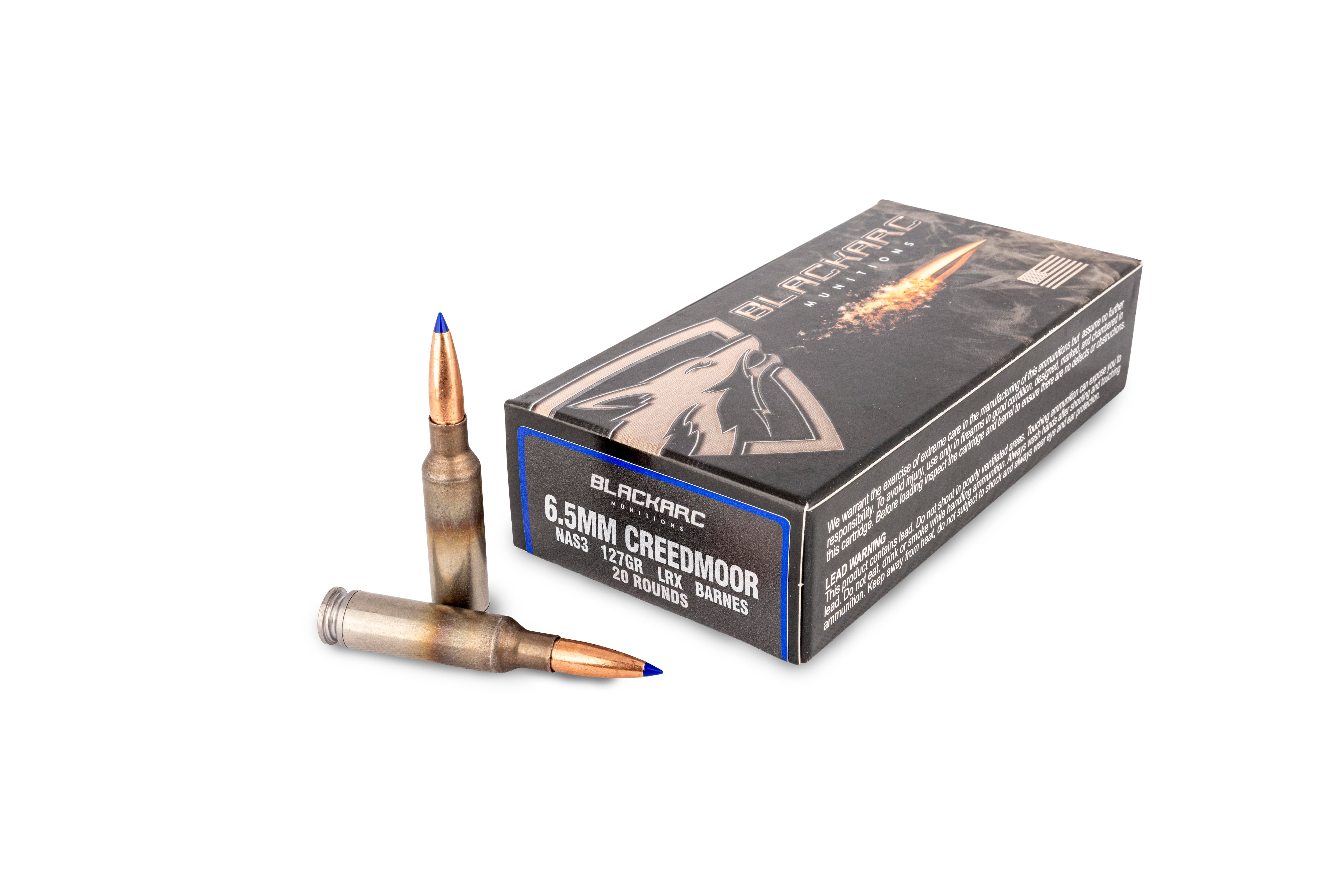 Black Arc Munitions NAS3 6.5 Creedmoor 127gr LRX Ammo - Box of 20